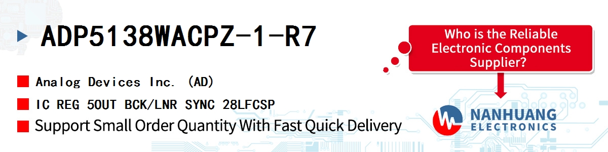 ADP5138WACPZ-1-R7 ADI IC REG 5OUT BCK/LNR SYNC 28LFCSP