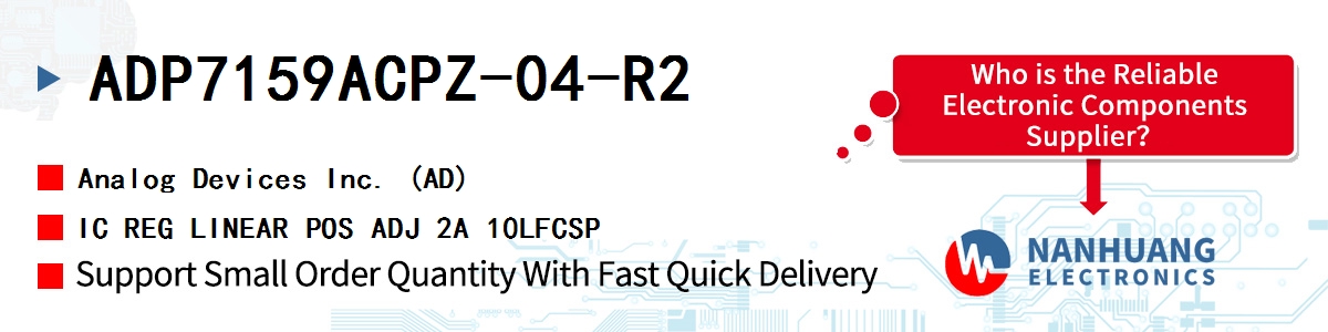 ADP7159ACPZ-04-R2 ADI IC REG LINEAR POS ADJ 2A 10LFCSP