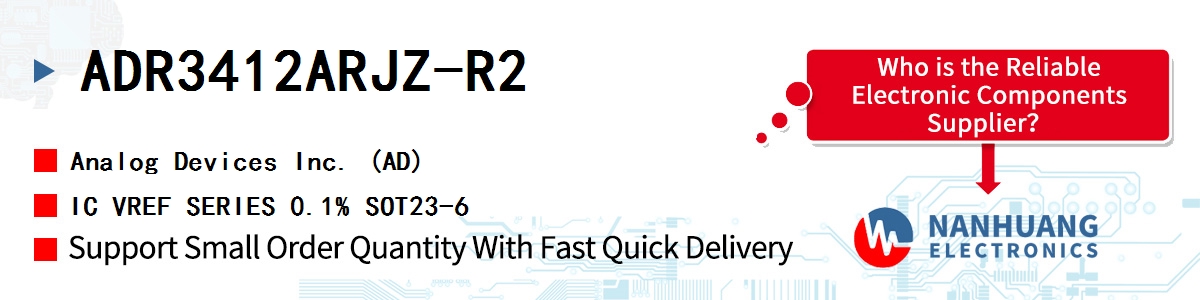 ADR3412ARJZ-R2 ADI IC VREF SERIES 0.1% SOT23-6