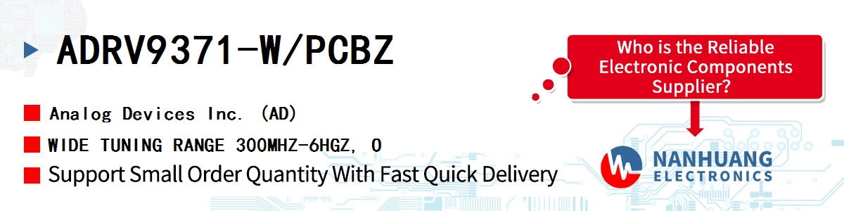 ADRV9371-W/PCBZ ADI WIDE TUNING RANGE 300MHZ-6HGZ, O
