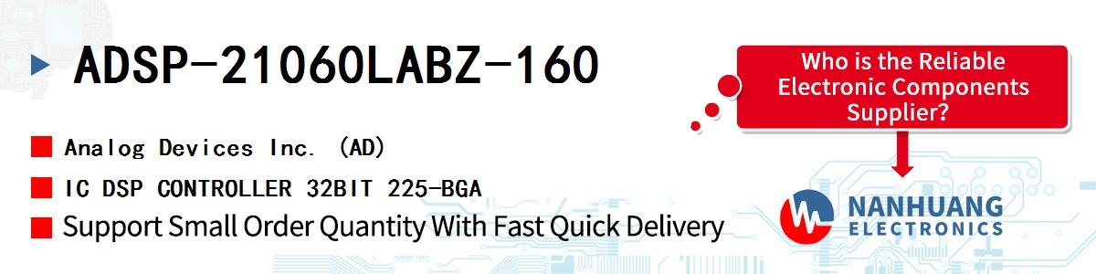 ADSP-21060LABZ-160 ADI IC DSP CONTROLLER 32BIT 225-BGA