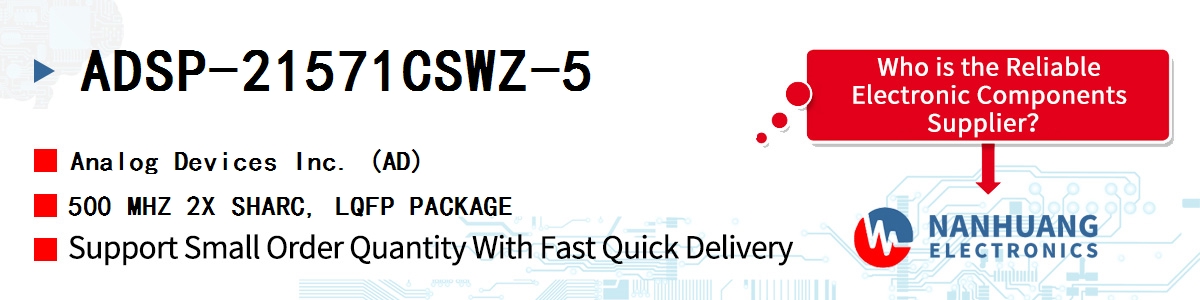 ADSP-21571CSWZ-5 ADI 500 MHZ 2X SHARC, LQFP PACKAGE