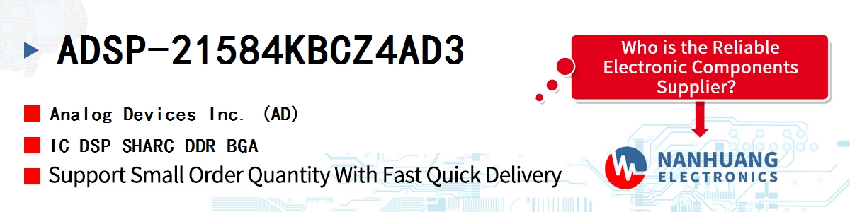 ADSP-21584KBCZ4AD3 ADI IC DSP SHARC DDR BGA