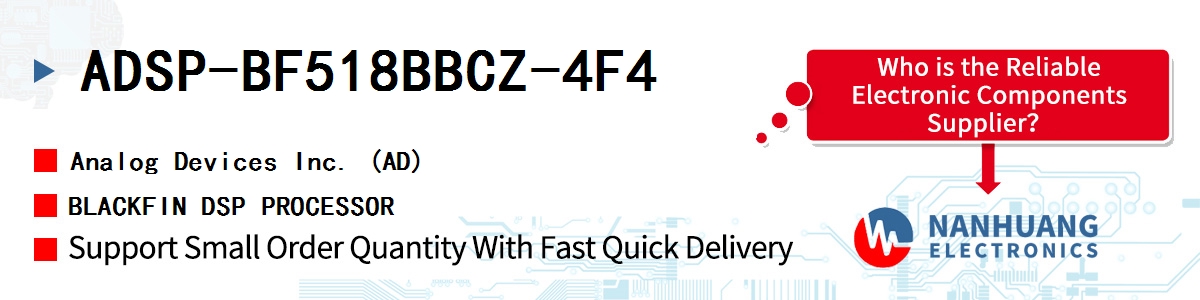 ADSP-BF518BBCZ-4F4 ADI BLACKFIN DSP PROCESSOR