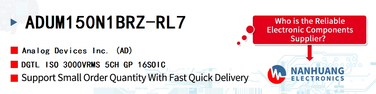 ADUM150N1BRZ-RL7 ADI DGTL ISO 3000VRMS 5CH GP 16SOIC