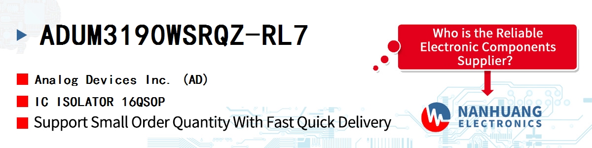 ADUM3190WSRQZ-RL7 ADI IC ISOLATOR 16QSOP