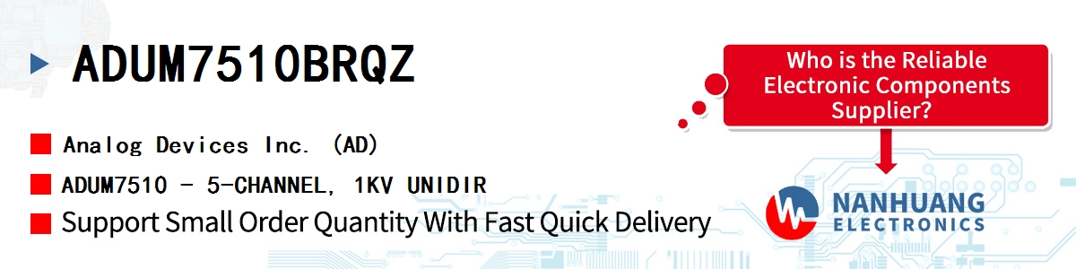 ADUM7510BRQZ ADI ADUM7510 - 5-CHANNEL, 1KV UNIDIR