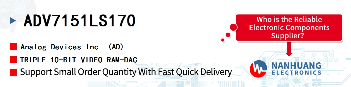 ADV7151LS170 ADI TRIPLE 10-BIT VIDEO RAM-DAC