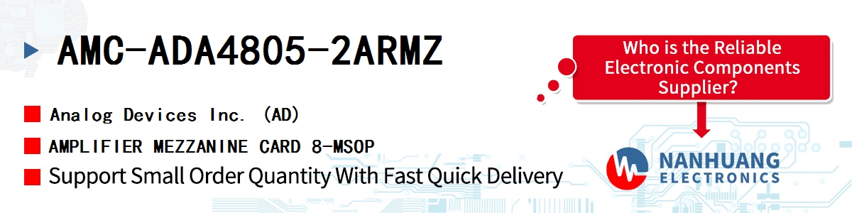 AMC-ADA4805-2ARMZ ADI AMPLIFIER MEZZANINE CARD 8-MSOP