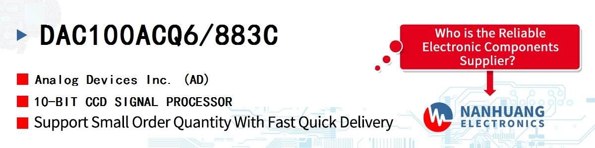 DAC100ACQ6/883C ADI 10-BIT CCD SIGNAL PROCESSOR