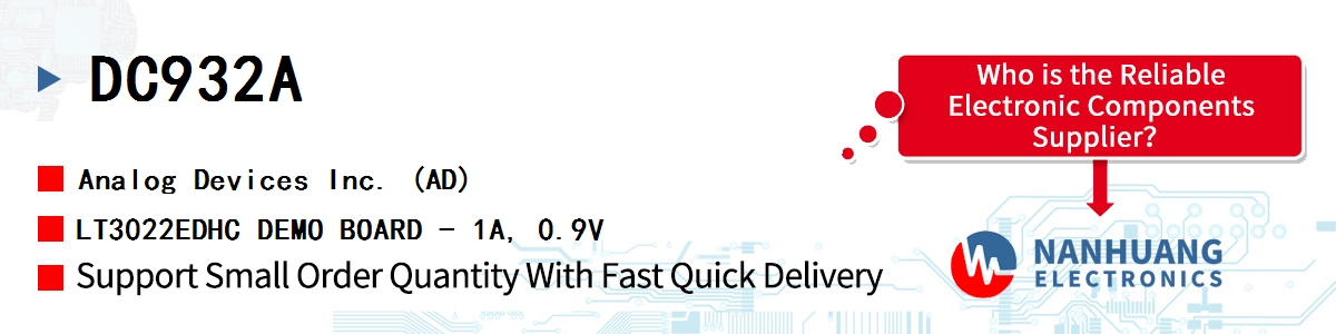 DC932A ADI LT3022EDHC DEMO BOARD - 1A, 0.9V