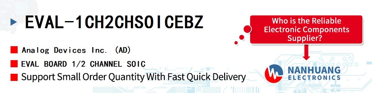 EVAL-1CH2CHSOICEBZ ADI EVAL BOARD 1/2 CHANNEL SOIC