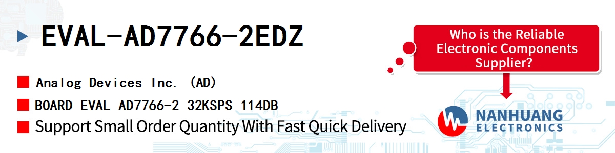 EVAL-AD7766-2EDZ ADI BOARD EVAL AD7766-2 32KSPS 114DB