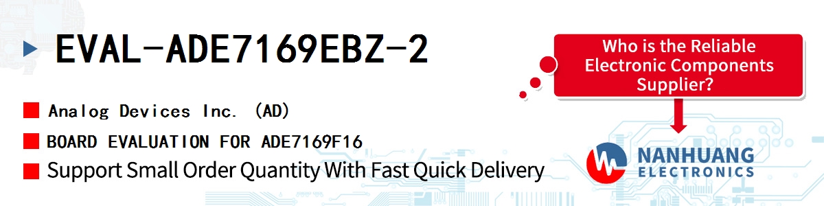 EVAL-ADE7169EBZ-2 ADI BOARD EVALUATION FOR ADE7169F16