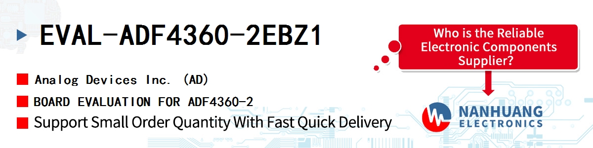 EVAL-ADF4360-2EBZ1 ADI BOARD EVALUATION FOR ADF4360-2