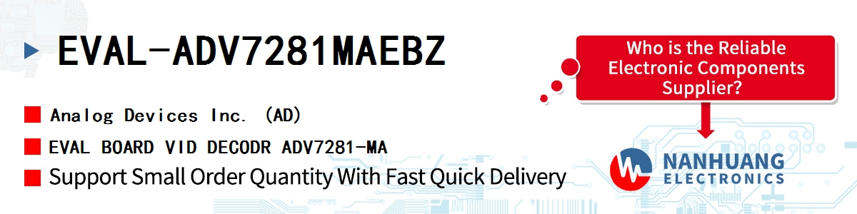 EVAL-ADV7281MAEBZ ADI EVAL BOARD VID DECODR ADV7281-MA