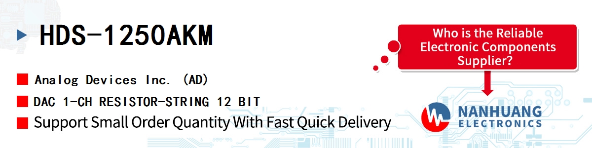 HDS-1250AKM ADI DAC 1-CH RESISTOR-STRING 12 BIT