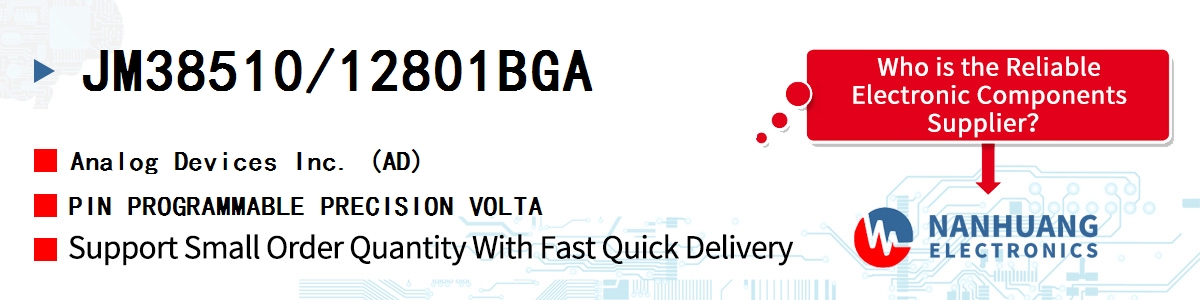 JM38510/12801BGA ADI PIN PROGRAMMABLE PRECISION VOLTA