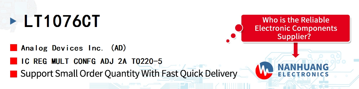 LT1076CT ADI IC REG MULT CONFG ADJ 2A TO220-5