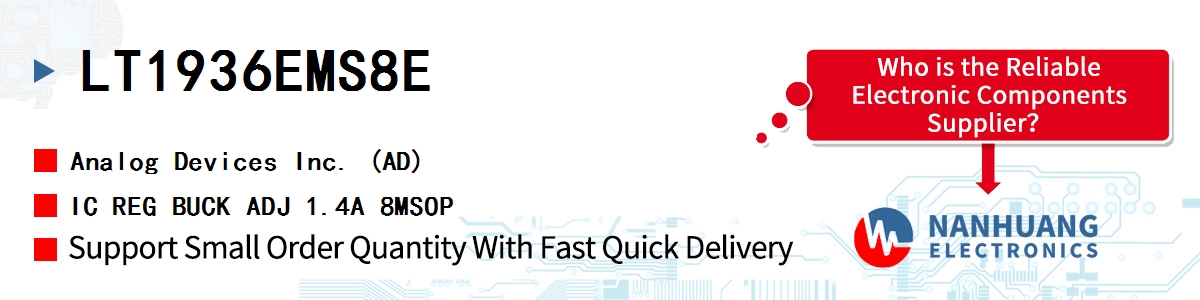 LT1936EMS8E ADI IC REG BUCK ADJ 1.4A 8MSOP
