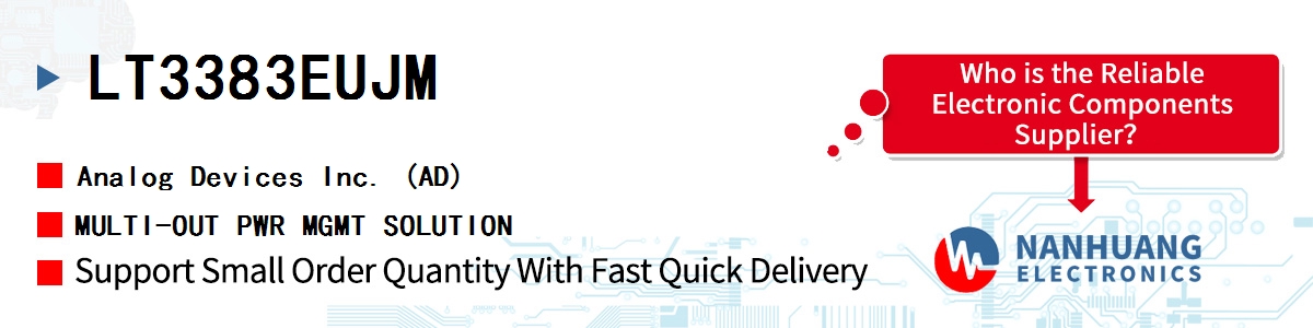 LT3383EUJM ADI MULTI-OUT PWR MGMT SOLUTION