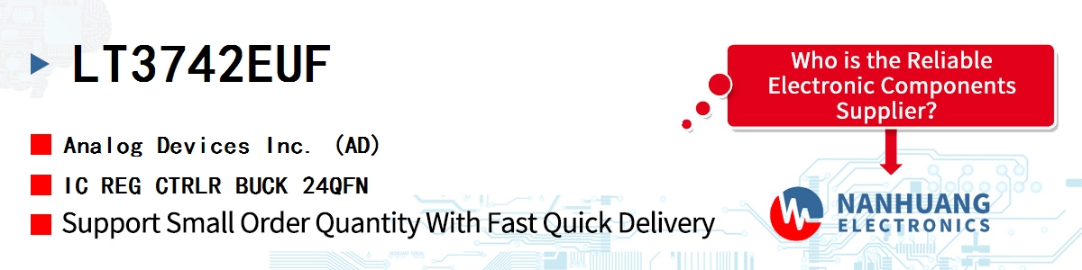 LT3742EUF ADI IC REG CTRLR BUCK 24QFN