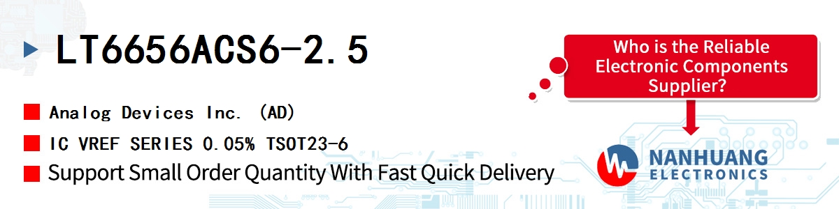 LT6656ACS6-2.5 ADI IC VREF SERIES 0.05% TSOT23-6