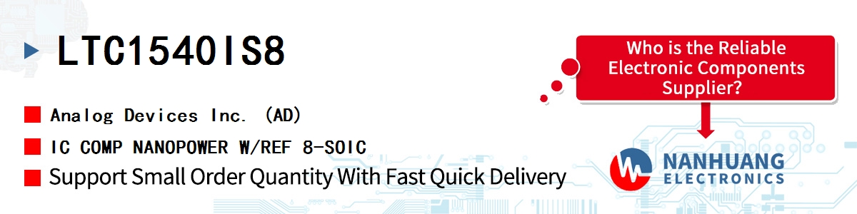 LTC1540IS8 ADI IC COMP NANOPOWER W/REF 8-SOIC
