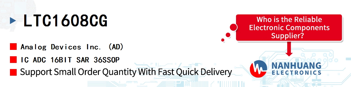 LTC1608CG ADI IC ADC 16BIT SAR 36SSOP