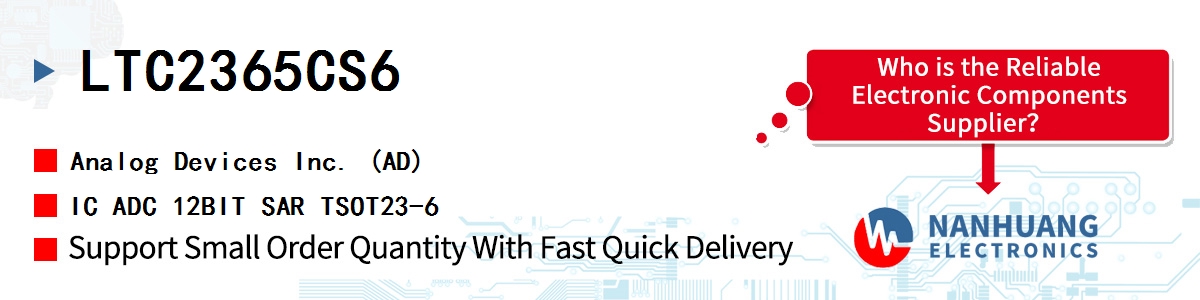 LTC2365CS6 ADI IC ADC 12BIT SAR TSOT23-6