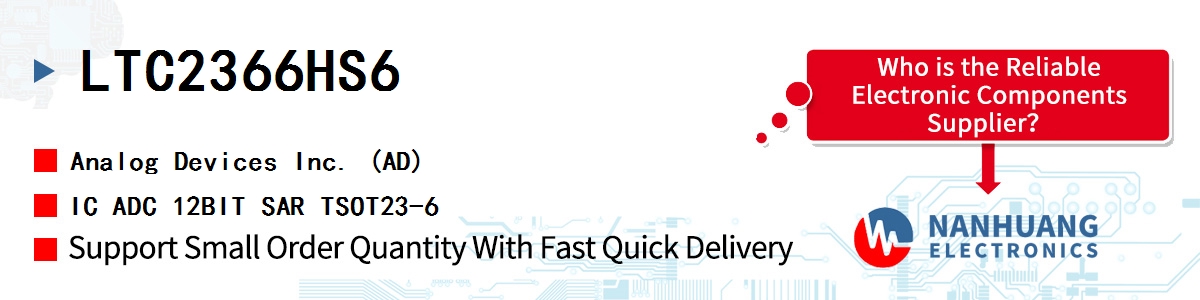 LTC2366HS6 ADI IC ADC 12BIT SAR TSOT23-6