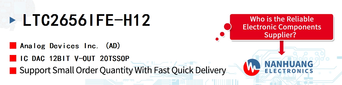 LTC2656IFE-H12 ADI IC DAC 12BIT V-OUT 20TSSOP