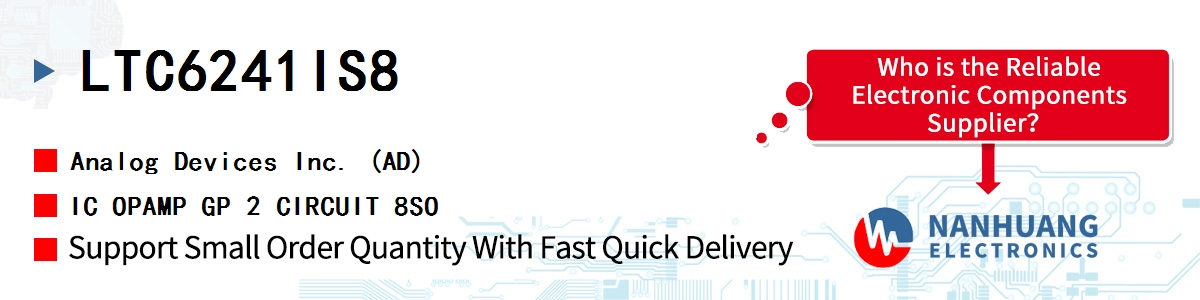 LTC6241IS8 ADI IC OPAMP GP 2 CIRCUIT 8SO