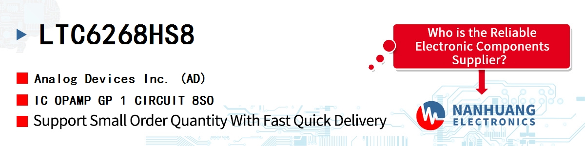 LTC6268HS8 ADI IC OPAMP GP 1 CIRCUIT 8SO