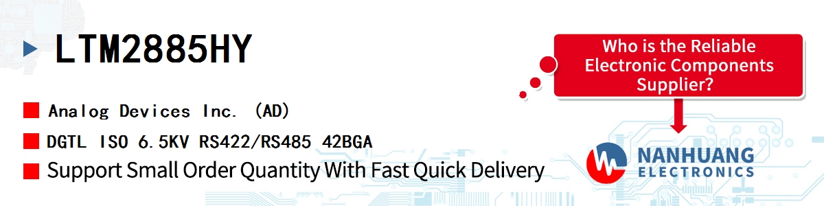 LTM2885HY ADI DGTL ISO 6.5KV RS422/RS485 42BGA