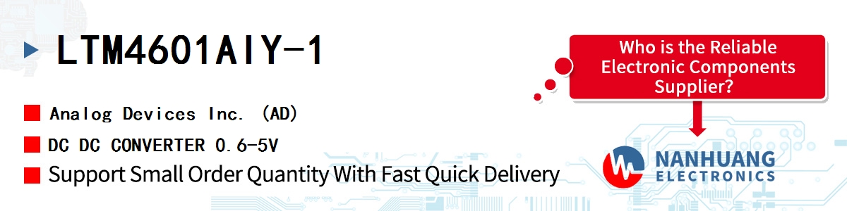 LTM4601AIY-1 ADI DC DC CONVERTER 0.6-5V