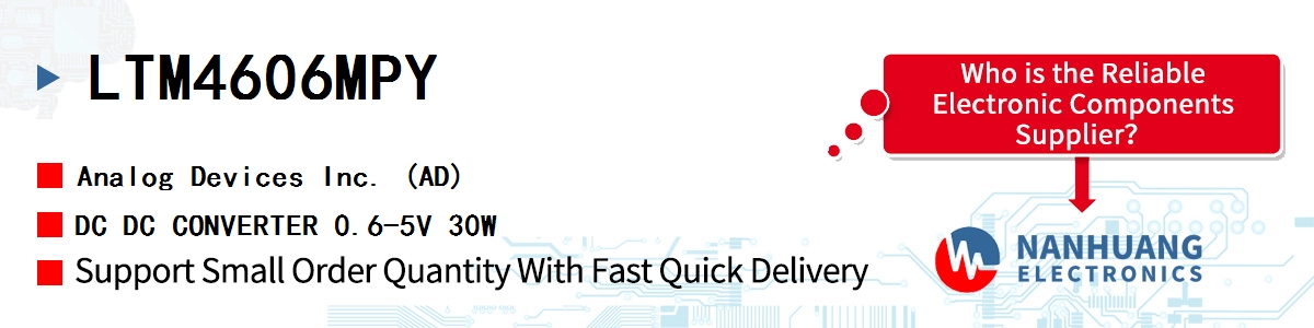 LTM4606MPY ADI DC DC CONVERTER 0.6-5V 30W