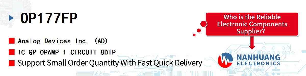 OP177FP ADI IC GP OPAMP 1 CIRCUIT 8DIP